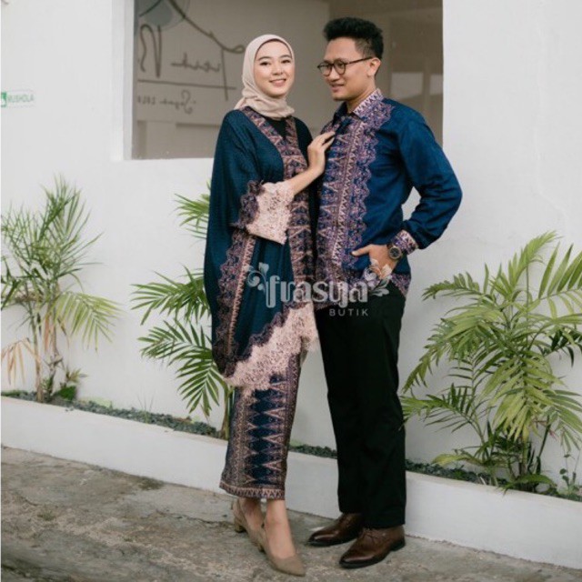 Kebaya Kaftan Batik Viscose Set Swastika Lace Empty | Shopee Malaysia