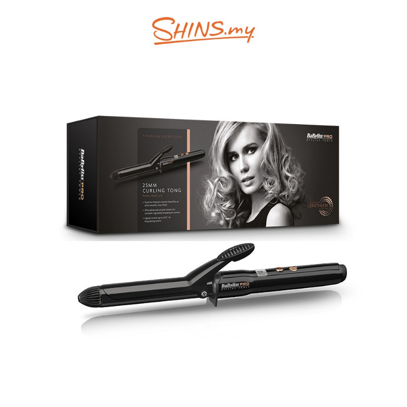 Babyliss pro titanium expression curling iron best sale