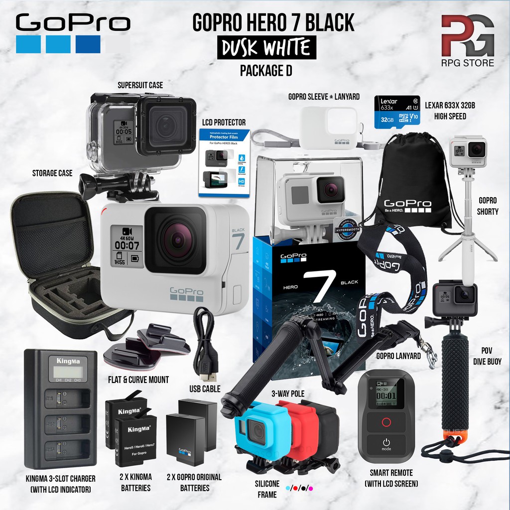 Buy (FLASH SALE) - GoPro HERO7 / HERO 7 Black Dusk White Limited