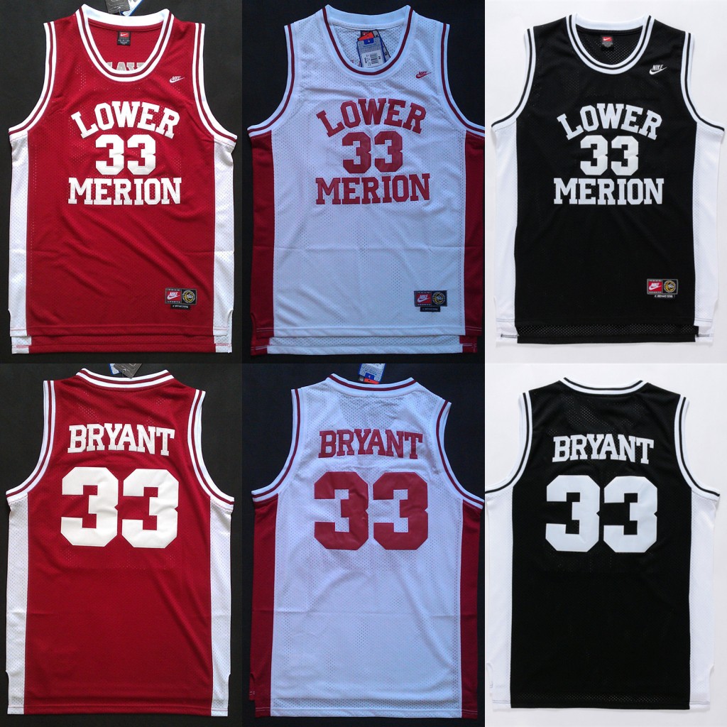 kobe bryant black and white jersey