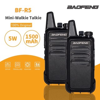 [ Original Readystock ] Baofeng Mini R5 >5w Travel Road trip Walkie talkie UHF Radio Portable