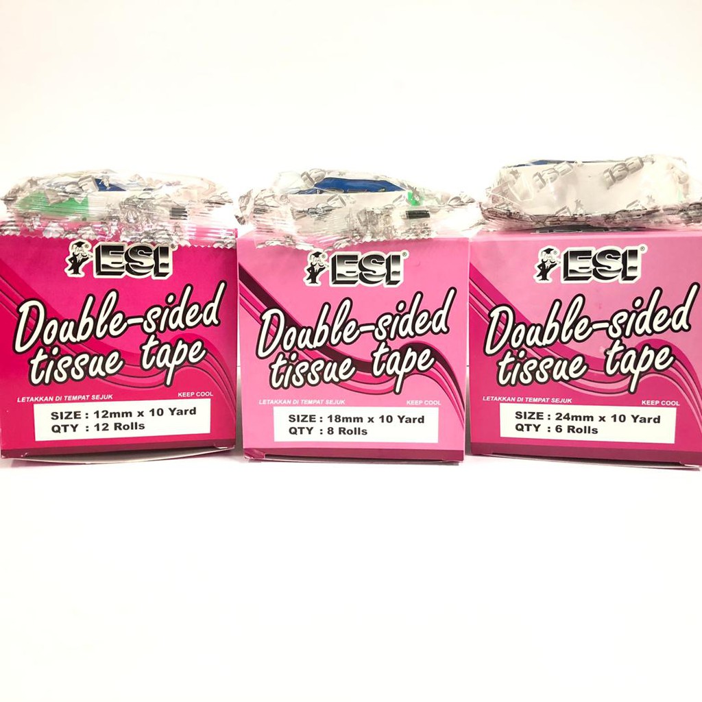 ESI Double-sided Tissue Tape/Box | Shopee Malaysia
