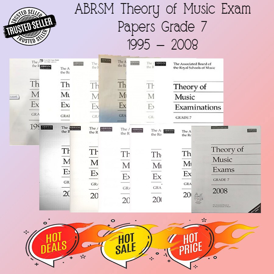 ABRSM Theory of Music Exam Papers Grade 7 (1995 - 2008)  Shopee 