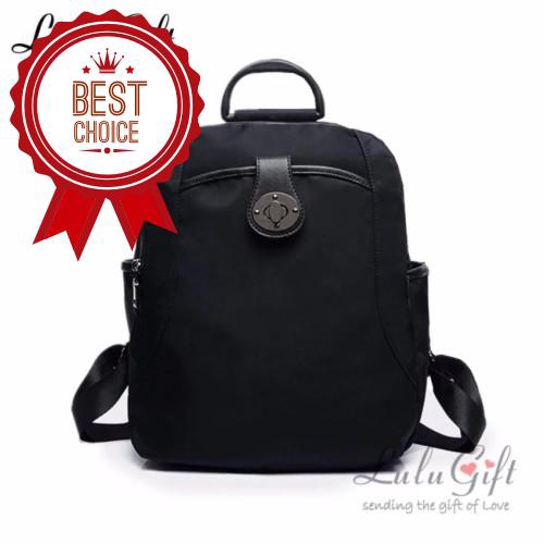 Lulumono New Trend Oxford Knapsack Lady Bag Black Shopee Malaysia