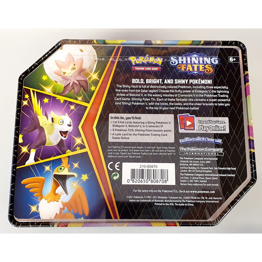 Pokemon Tcg Shining Fates Tin Shopee Malaysia