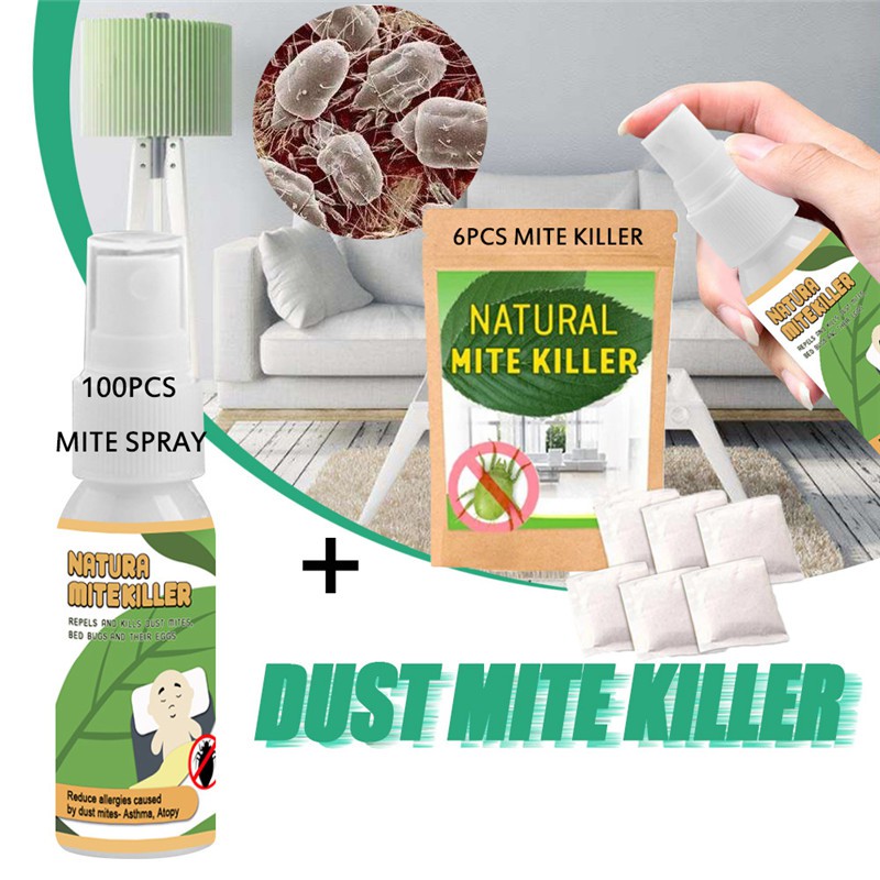 6pcs/set  Bags Dust Mites Killer Mite Eliminator Natural For Bed Sheet Pillow_bf 