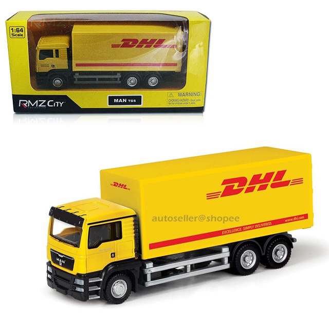 MAN TGS DHL International Express Delivery Lorry Metal Toy Diecast Model Truck