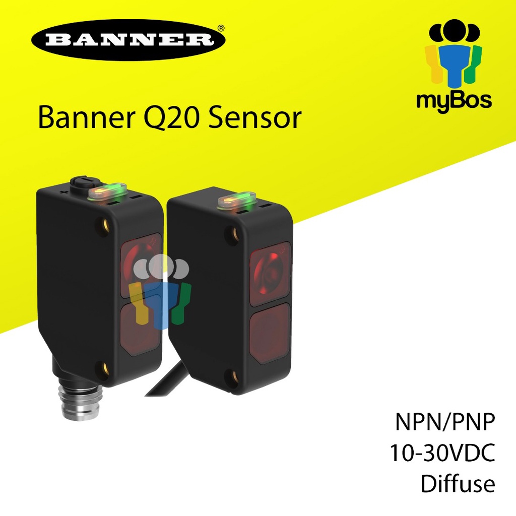 Banner Q20 Diffuse Sensor Q20ND Q20NDL Q20NDXL Q20PD Q20PDL Q20PDXL