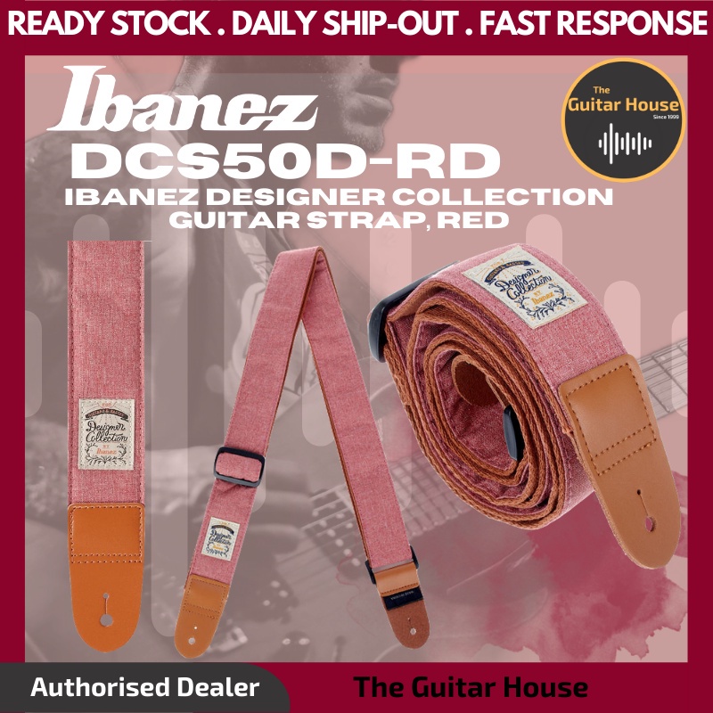 Ibanez DCS50D-RD Designer Collection Guitar Strap, Red (DCS50DRD) (DCS50D  RD) (DCS50) | Shopee Malaysia