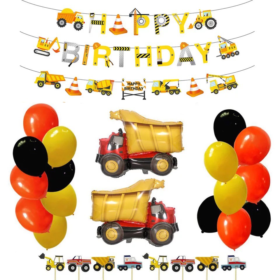 Construction Engineering Car Party Theme Decoration Engineering