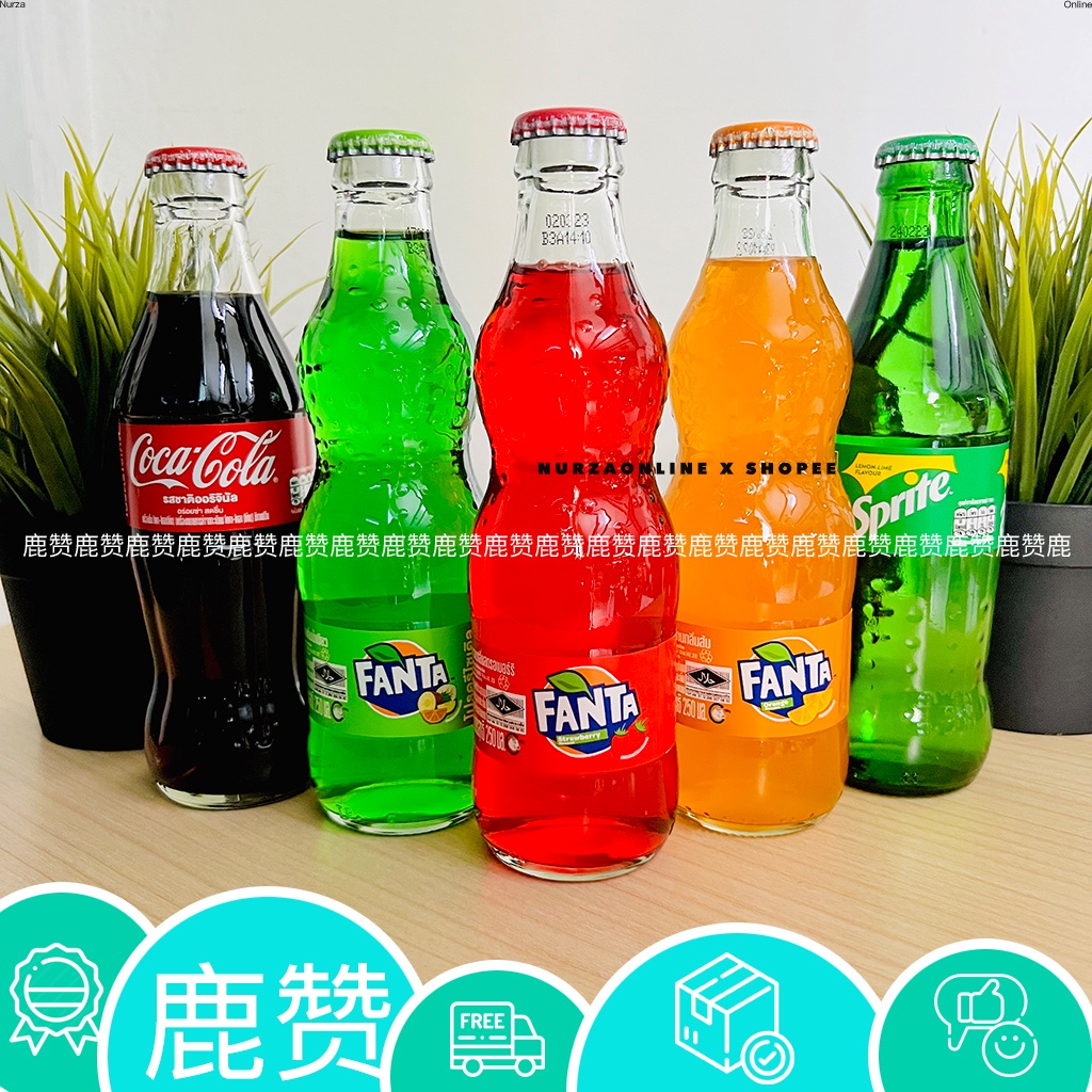 Thailand Coca Cola Fanta Sprite Glass Bottle Cocacola 250ml 玻璃瓶 Shopee Malaysia 8612