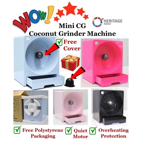 Mini CG Express Mesin Parut Kelapa Pengisar Elektrik Coconut Grinder Machine Electric Scrapper