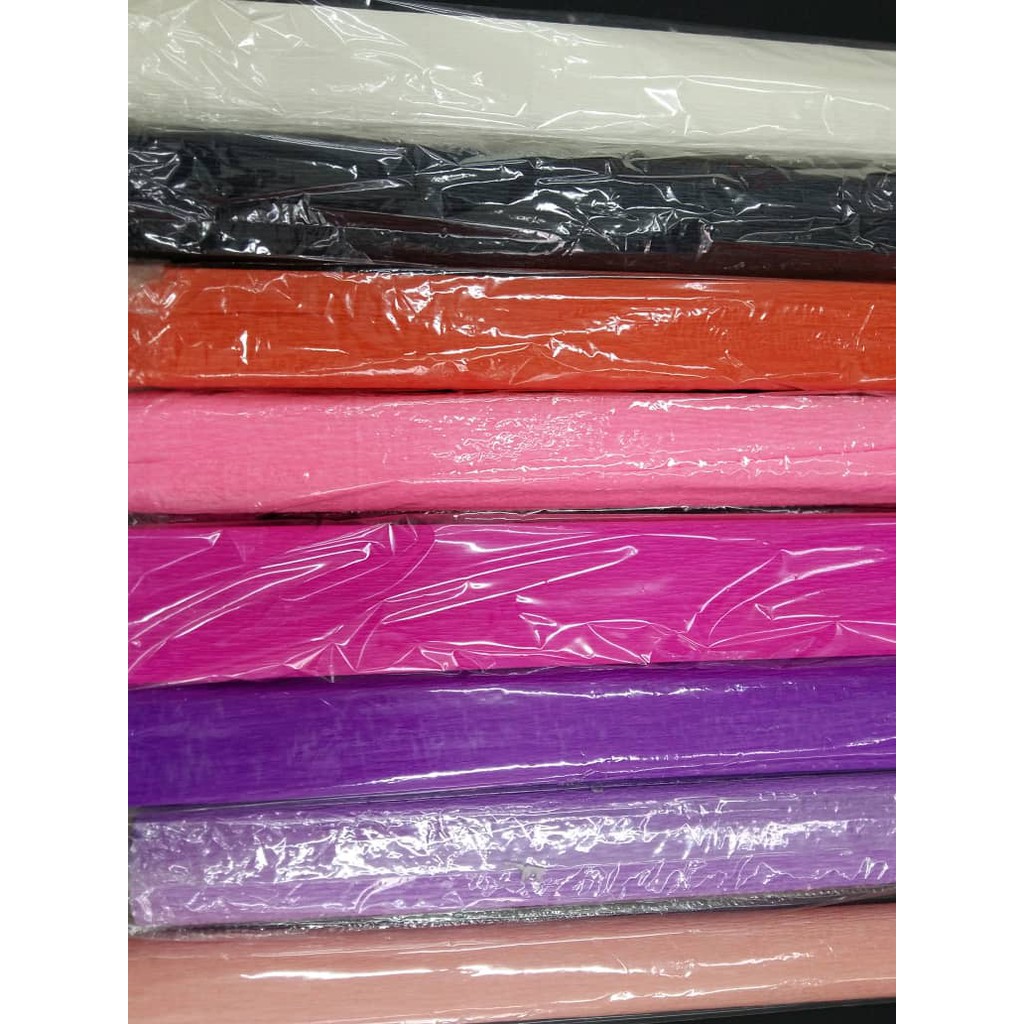 Thick Crepe Paper ( 50 cm x 240 cm ) | Shopee Malaysia