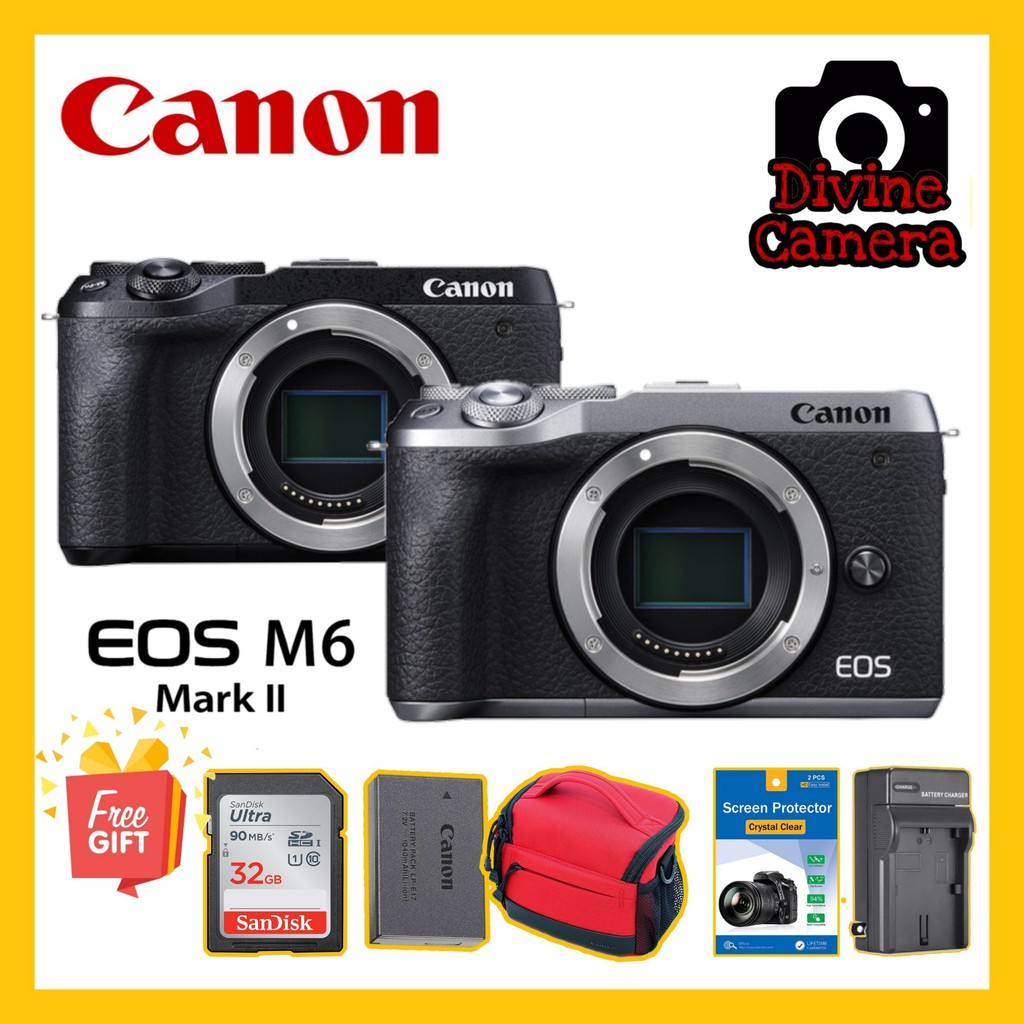 Canon EOS M6 Mark II Mirrorless Digital Camera (1+2 Years Warranty Canon Malaysia) Shopee Malaysia