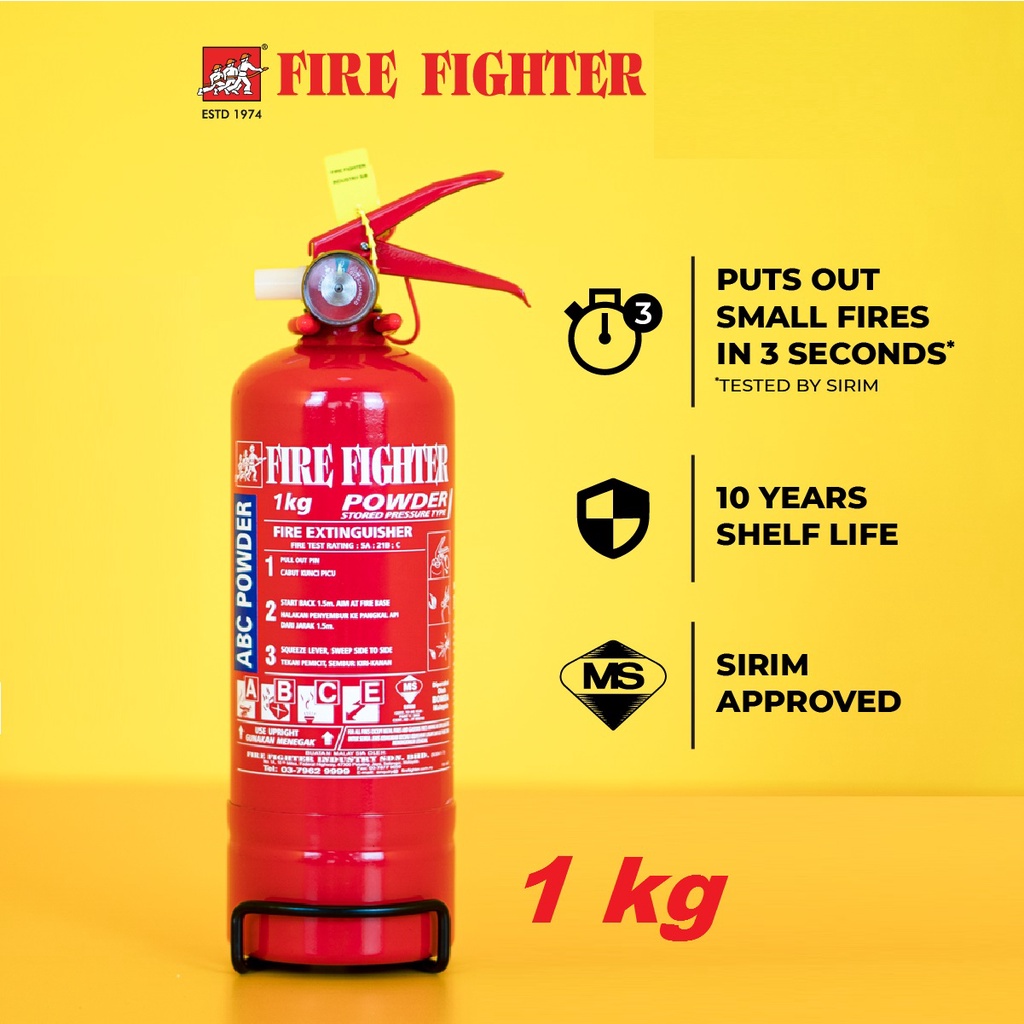 Fire Fighter FD-1.0kg ABC Dry Powder Fire Extinguisher