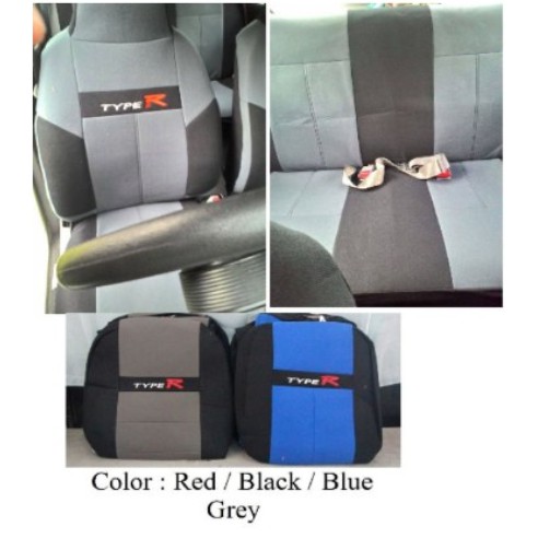 Cover Seat Type R Kain Perodua Kancil Fullset Front + Rear 