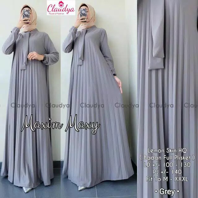 Paulina Plisket Gamis Plisket Shopee Malaysia