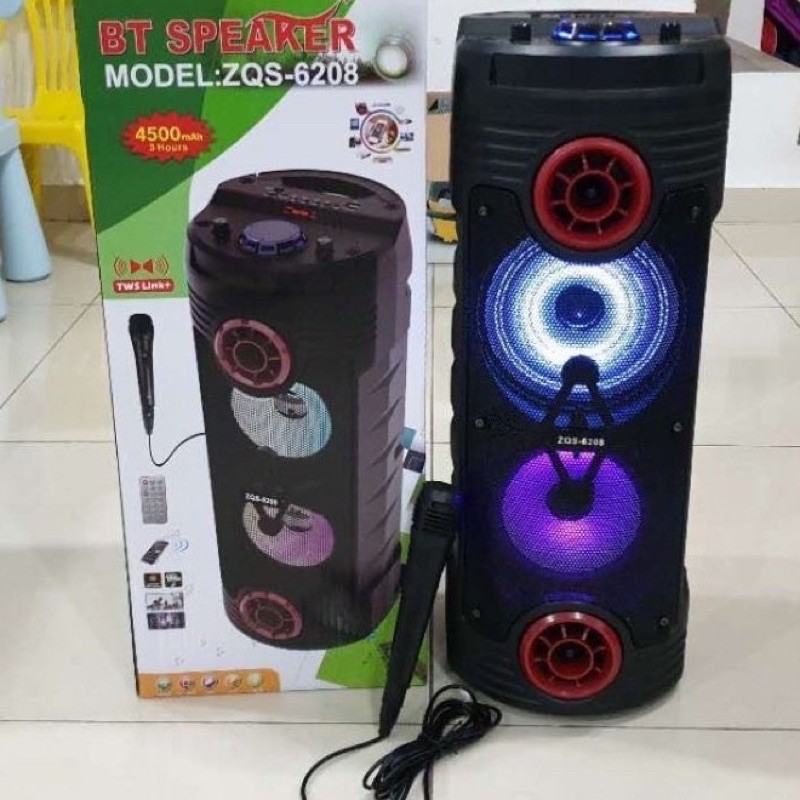 Super Bass Wireless Speaker Zqs 68 Bt Speaker Bluetooth Speaker With Mic Ktv