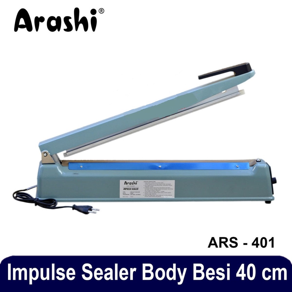 MESIN Arashi Impulse Plastic Press Machine Sealer Body Iron ARS 401