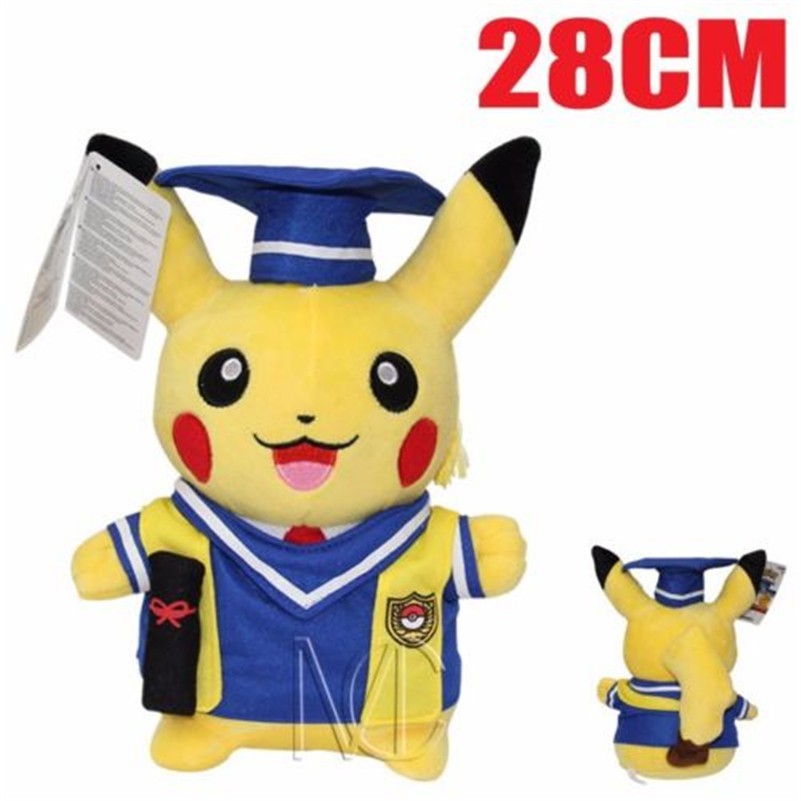 pikachu graduation plush