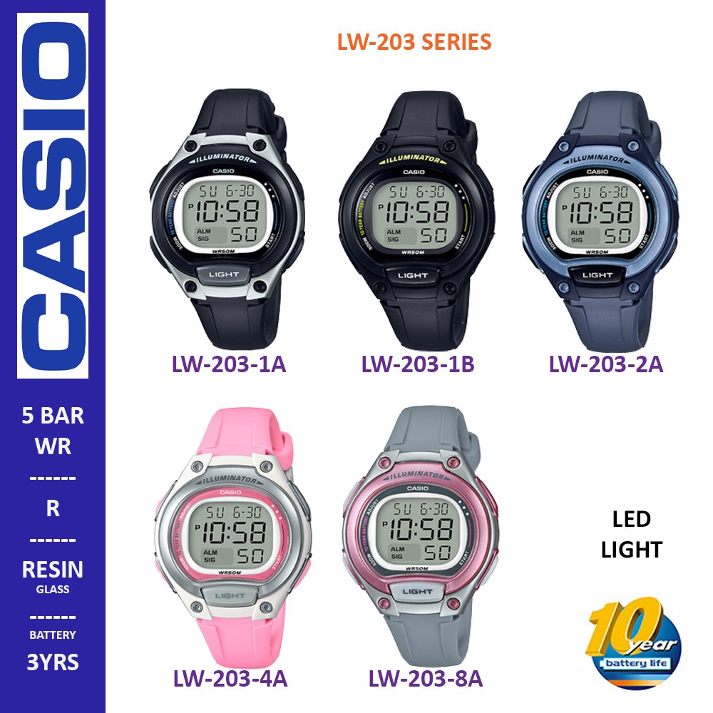 CASIO KIDS DIGITAL WATCH LW-203 SERIES | Shopee Malaysia