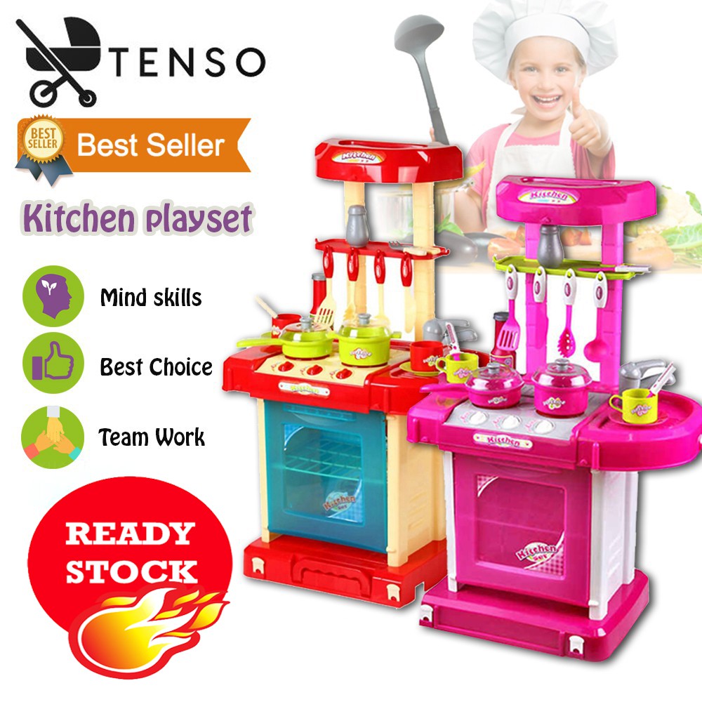 Tenso Big Kitchen Playset Shopee Malaysia