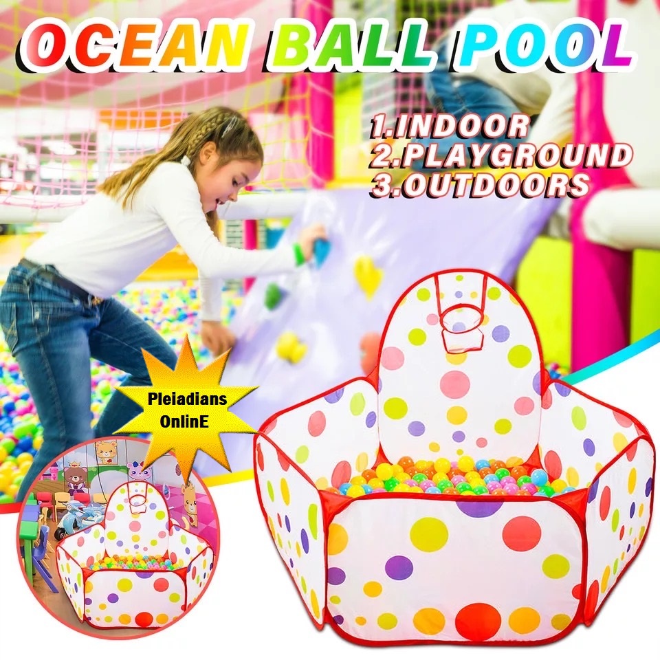 HOMIEE 50 Balls Children Kid Baby Ocean Ball Eco-Friendly Pit Pool Game Play Tent Water Pool Ocean Budak Mainan Toy