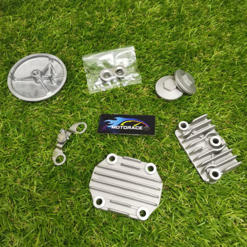 PARTS DALAM RACING HEAD EX5 / DREAM HONDA (TIMING COVER / ARM SHIFT / HEAD COVER / HEAD SIDE