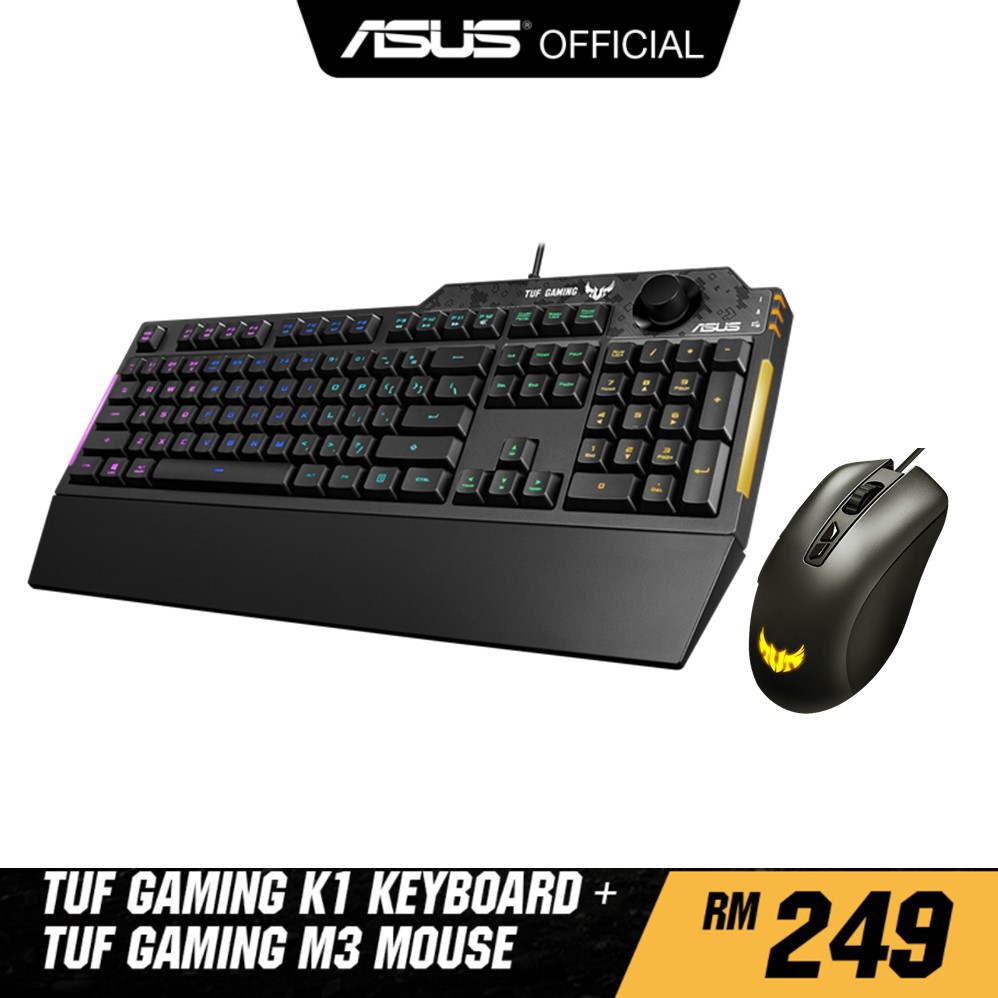 ASUS TUF Gaming Gear Combo TUF Gaming Mouse M3 and TUF ...