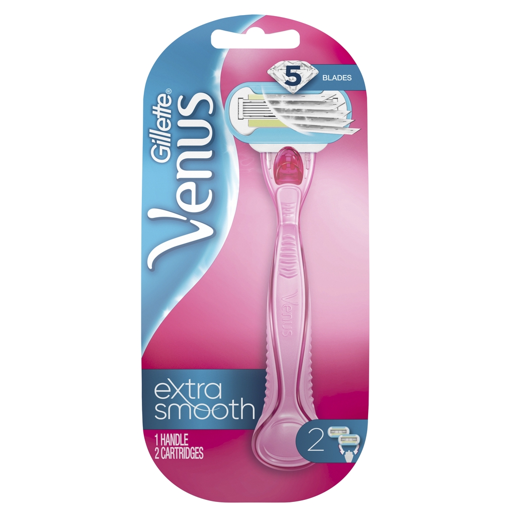 Gillette Venus Extra Smooth Pink Razor (1 Handle + 2 Blades) | Shopee  Malaysia