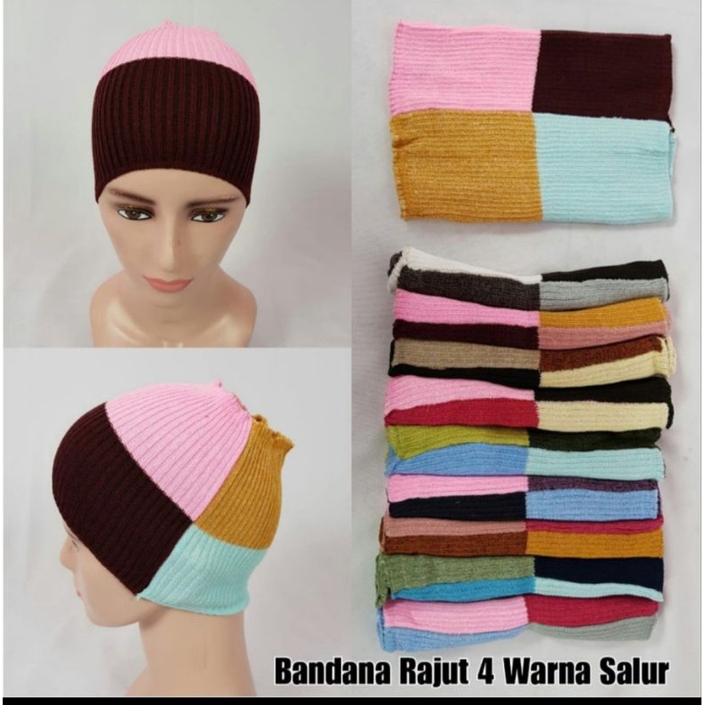 Raju BANDANA 4 Colorsciput Knitting BANDANA/CIPUT Knitting 2-4 Colors/Inner BANDANA Inner HIJAB