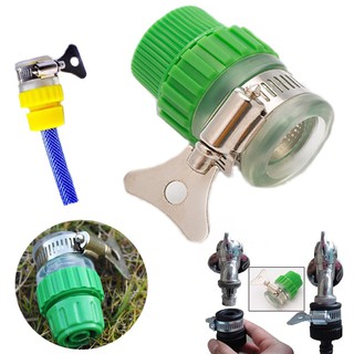 14mm To M21 Male Thread Water Tap Rubber Faucet Adapter Hose Clamp