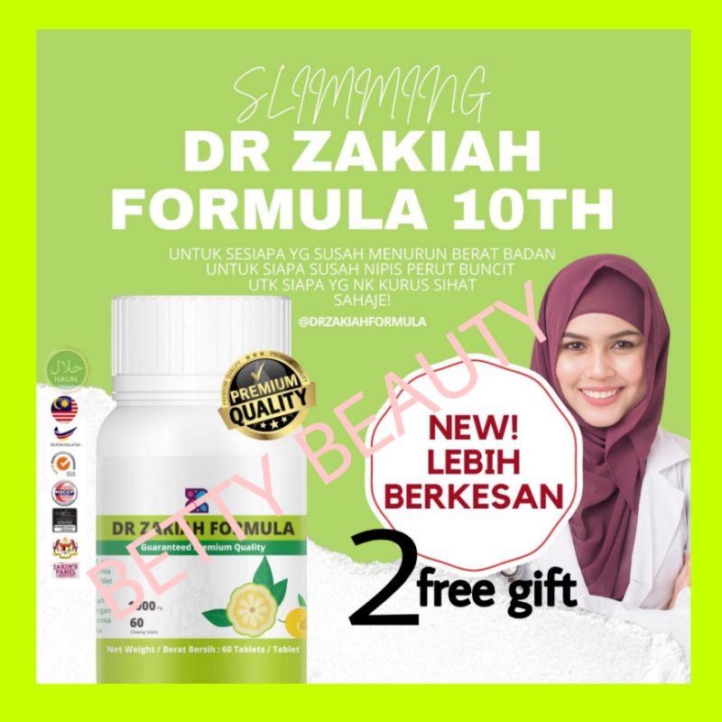 Dr Zakiah Formula Kurus Dan Kulit Cerah 2 Free Gift Shopee Malaysia