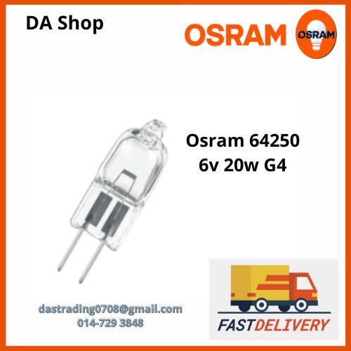 (6pcs //12pcs) Osram 64250 6V 20W G4 ESB Halogen Lamp | Shopee Malaysia