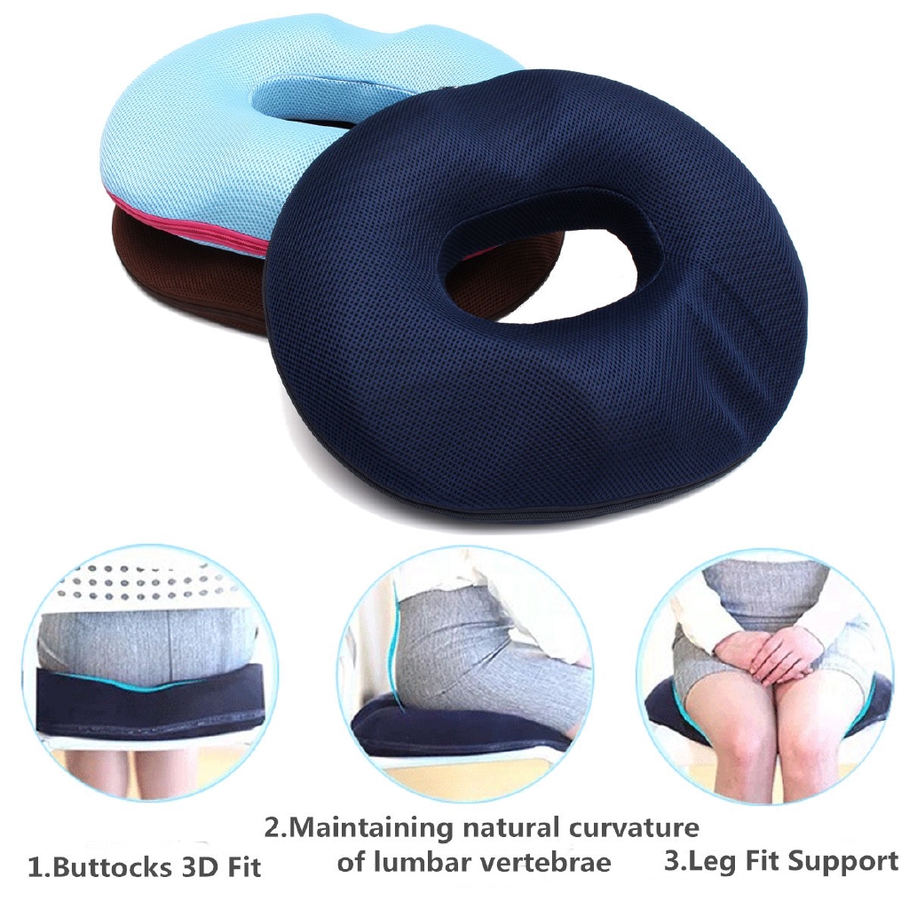 Woman Tailbone Cushion Hemorrhoid Donut Pillow Memory Sponge