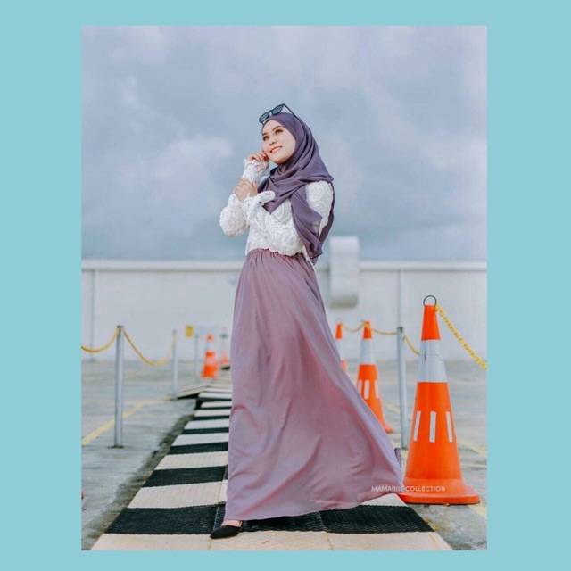 Plain Skirt Labuh Muslimah Pelbagai Warna Ready Stock | Shopee Malaysia