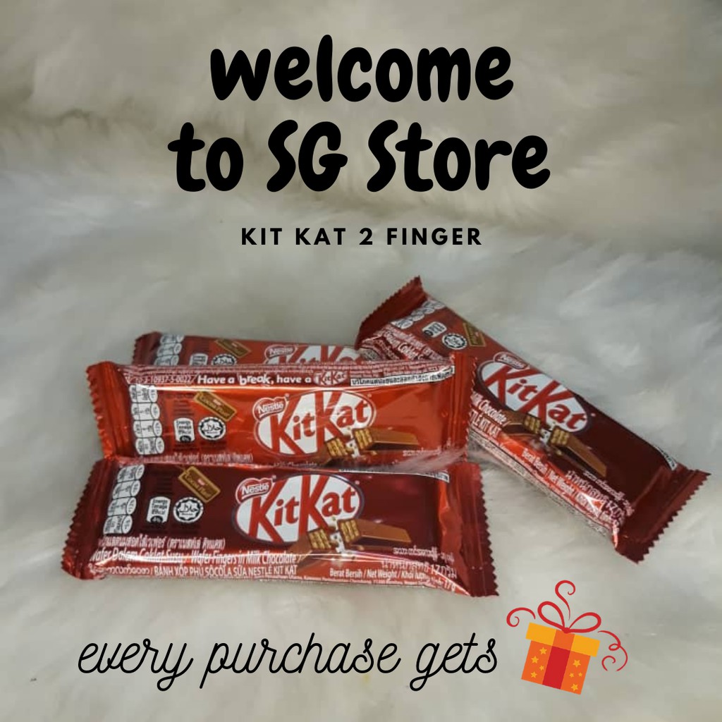 (READY STOCK) SGS Chocolate Nestle Kit Kat 2 Finger Wafer BarCoklat
