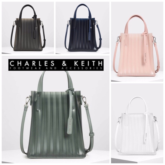 charles & keith translucent tote bag