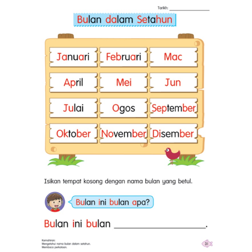 Belajar Mengenal Nama Nama Hari Dan Bulan Dalam Bahasa Doovi My Xxx