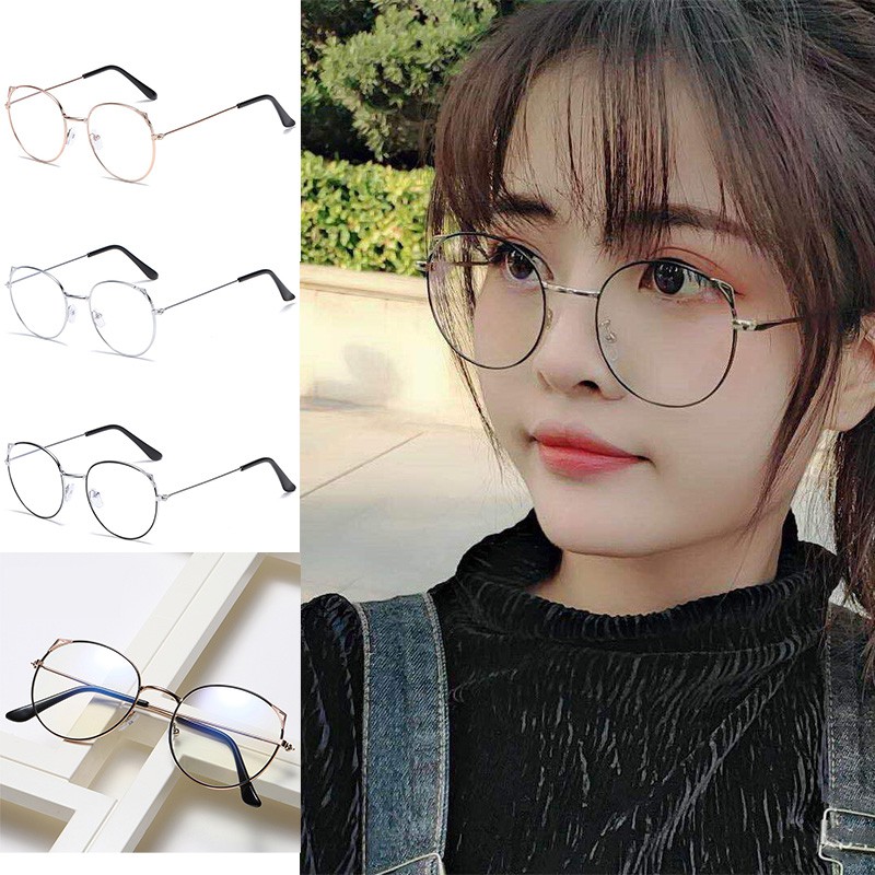 Explosive 2020 glasses female Korean version of the trendy retro round