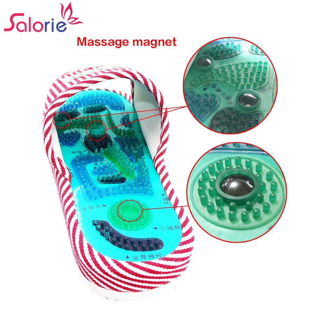Salorie Acupressure Foot Reflexology Foot Healthy Massage Slippers Walk