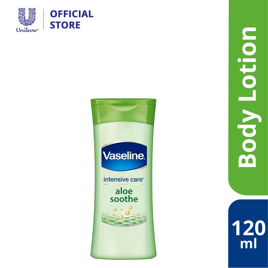 vaseline aloe soothe for sunburn