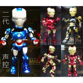 The Avengers Movable Sound Control Luminous Q Iron Man Toys Mk43 Shopee Malaysia - roblox iron man controls