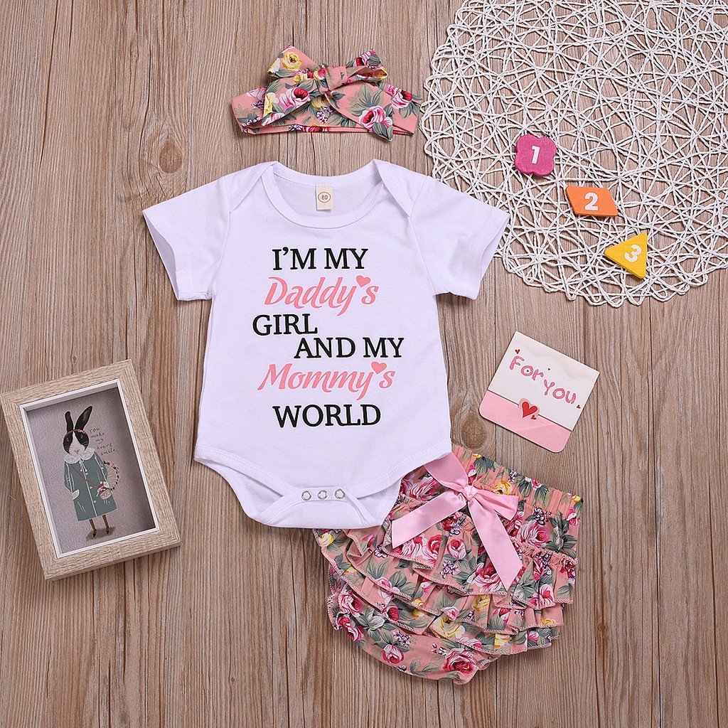 SWEETBERRY BABY ?Newborn Baby Girls Romper 3pcs/Set Baju Baby Girl Newborn Clothes Baby Clothing Baby Romper Baju Bayi