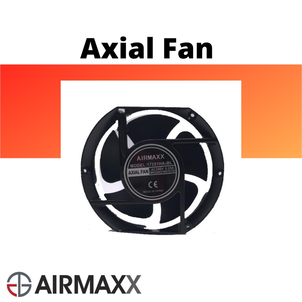AIRMAXX 172mm x 150mm x 51mm 6'' Inch half round Axial fan Cooling fan