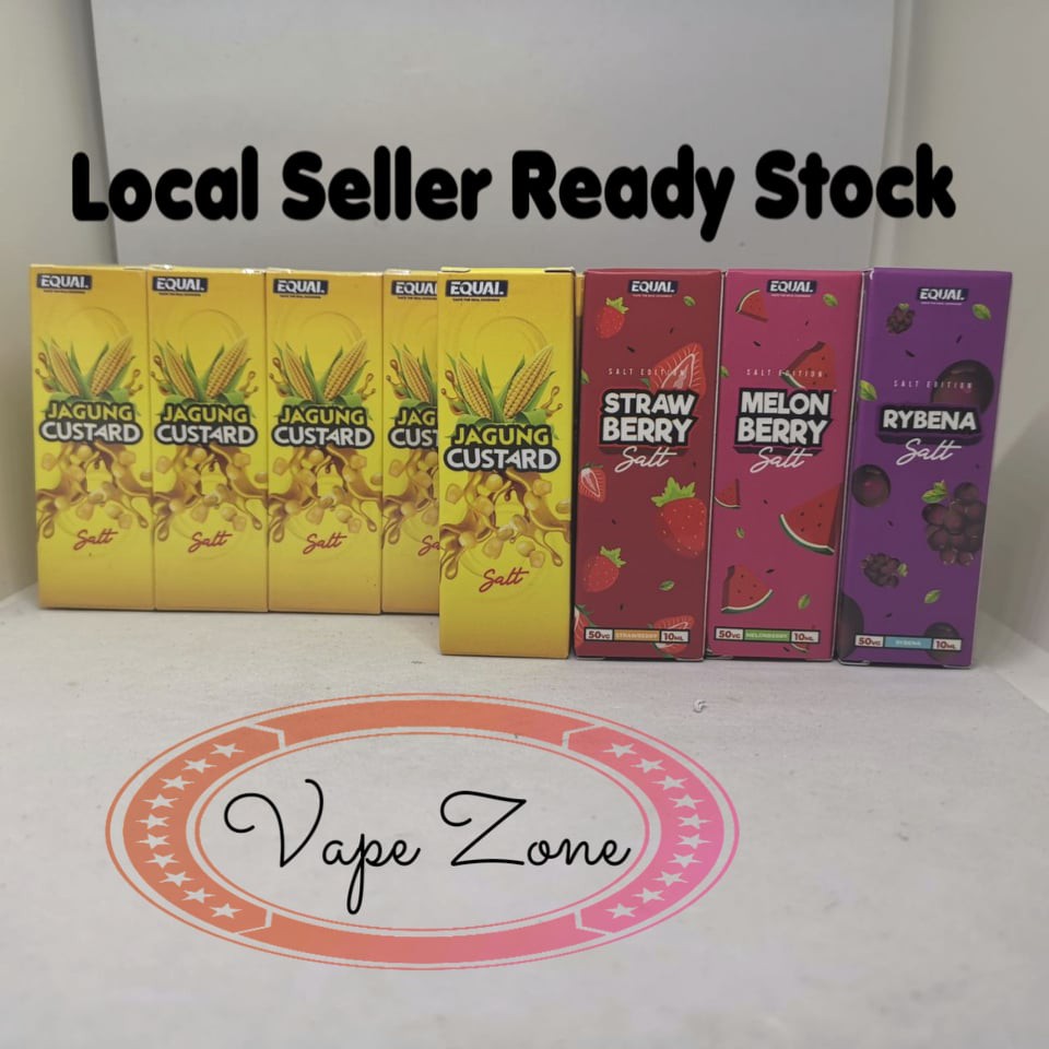 Equal Salt Rybena Strawberry Jagung Custard Melon 10ml 35