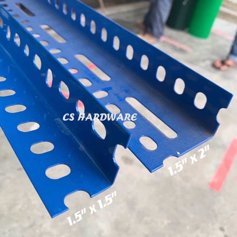 [5 ft] Slotted Angle Bar/Iron/Besi Biru Rak Shelf untuk DIY Sangkar Binatang Shopee Malaysia