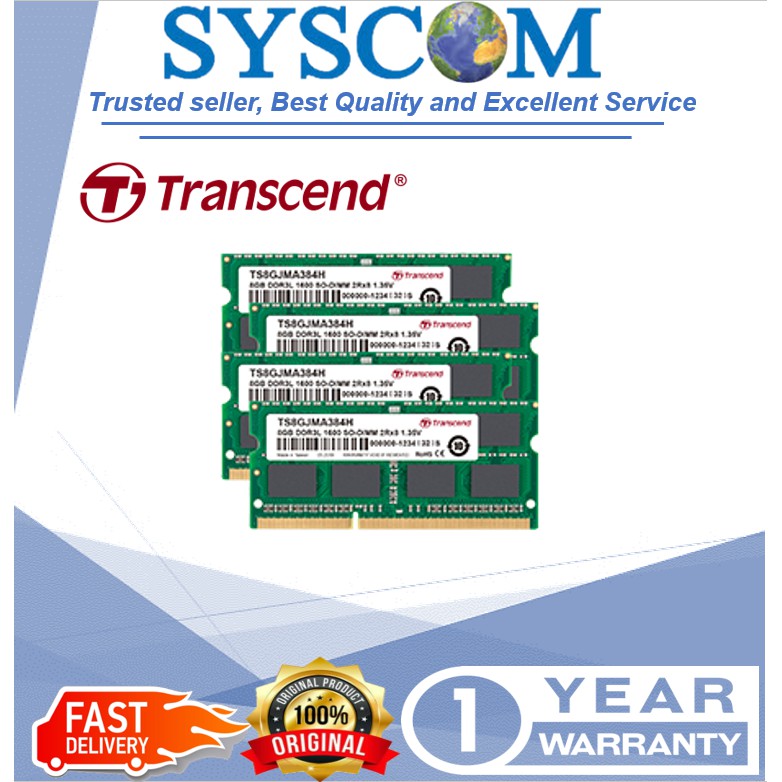 Transcend DDR4 3200 So-Dimm (NB) - 4GB/8GB/16GB | Shopee Malaysia