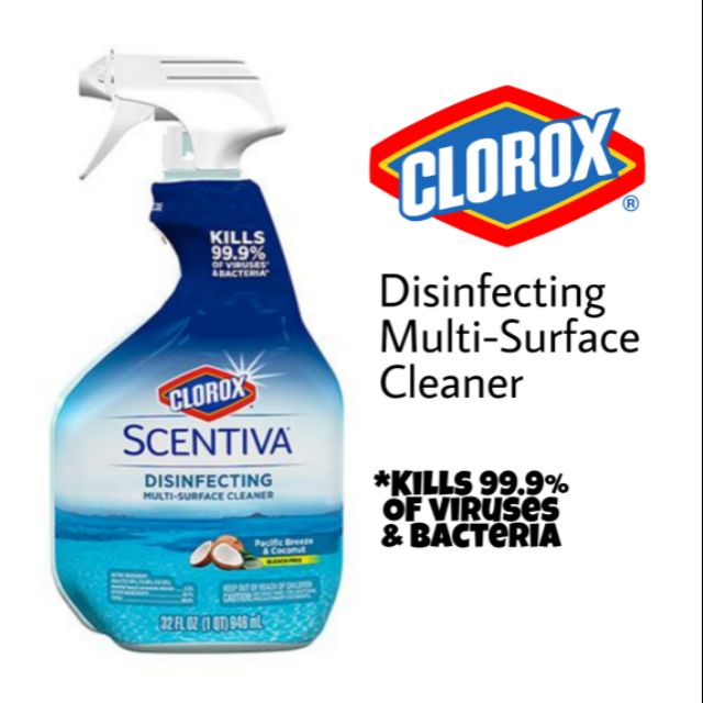 Clorox Disinfecting Multi Surface Cleaner Spray 946ml Shopee