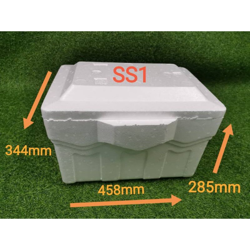 SS1. Styrofoam Ice Box / Kotak Ice / Cooler Box / Picnic Box / Foam Box